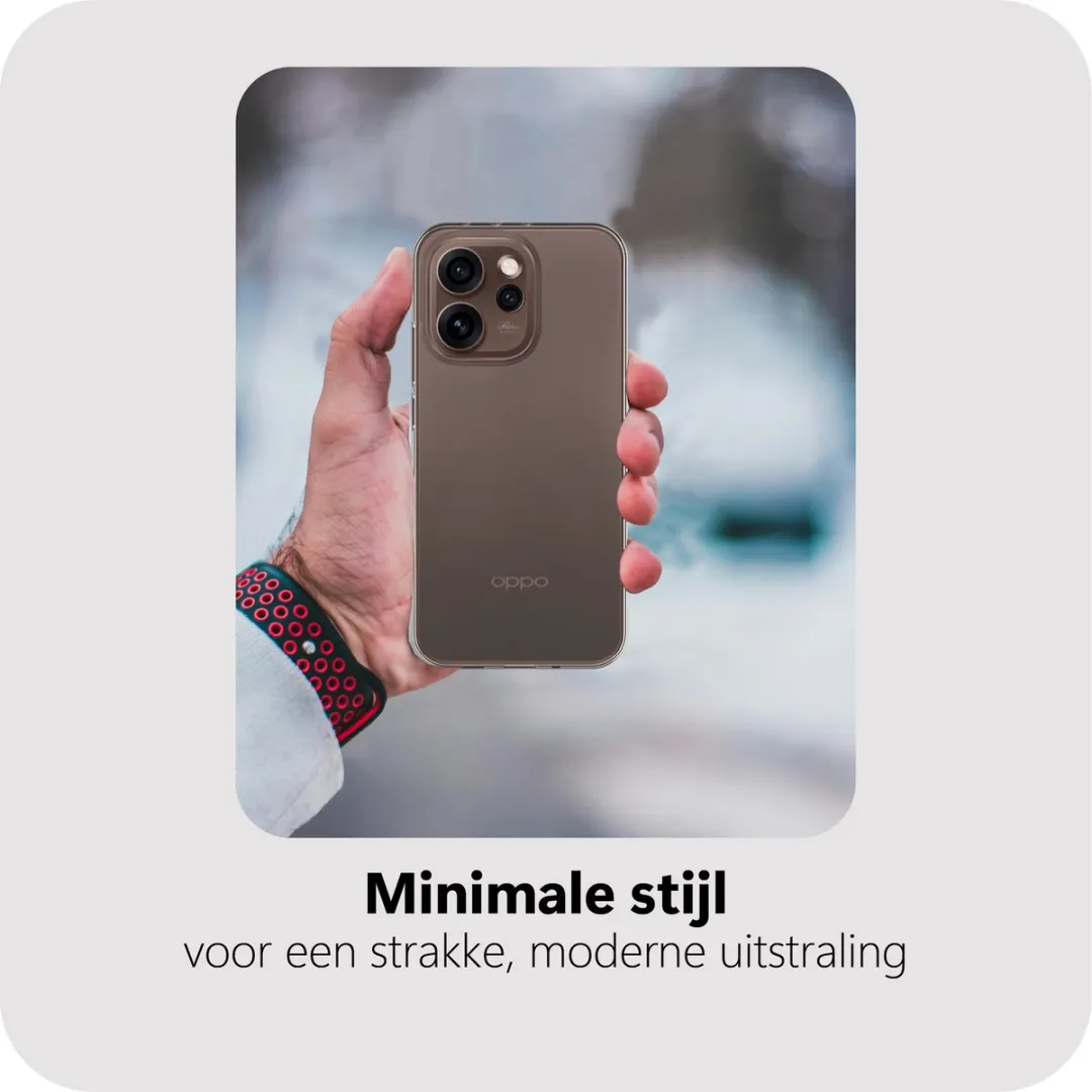 Just in Case Oppo Reno15 Pro Max Siliconen Hoesje - MOO2882KL0 - Transparant