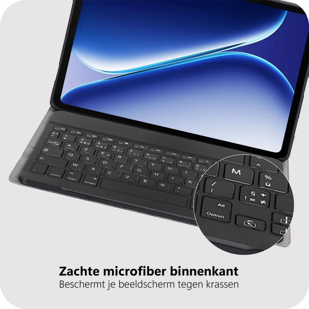 Just in Case TON2868KB1AY Tablethoes met Toetsenbord - OnePlus Pad Go 2 - Zwart - afbeelding 6 van 6
