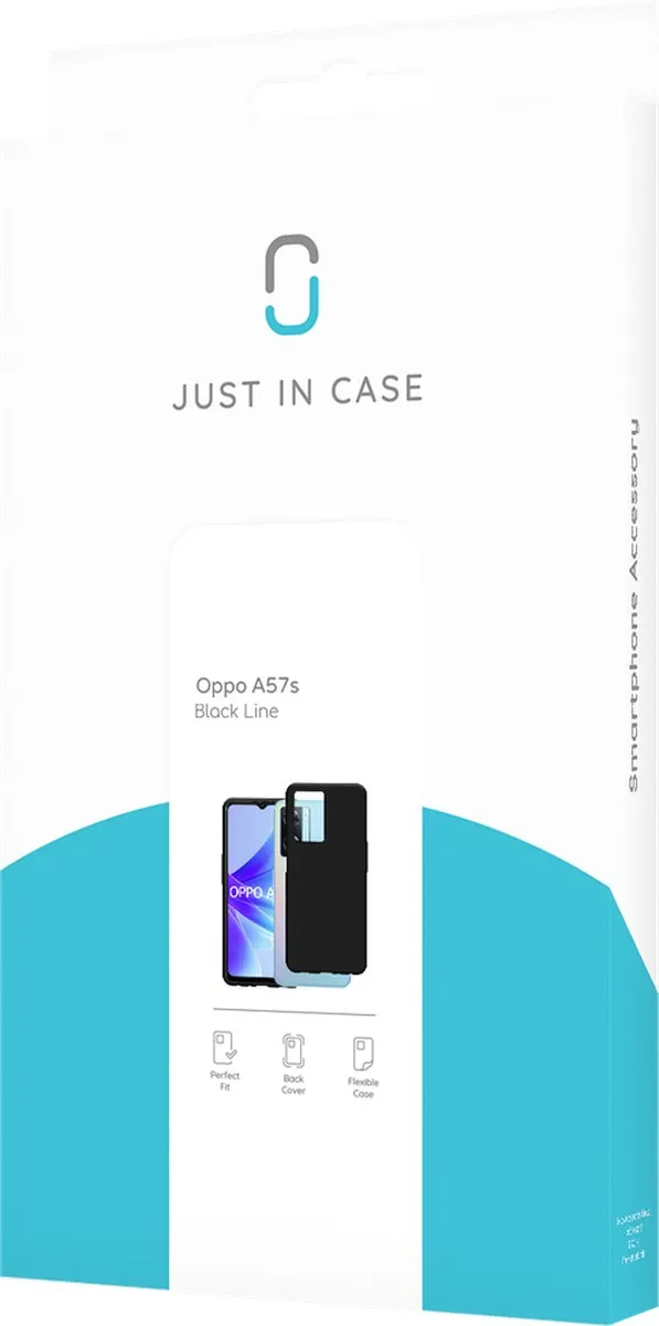 Just in Case Oppo A57s Hoesje Siliconen - Zwart