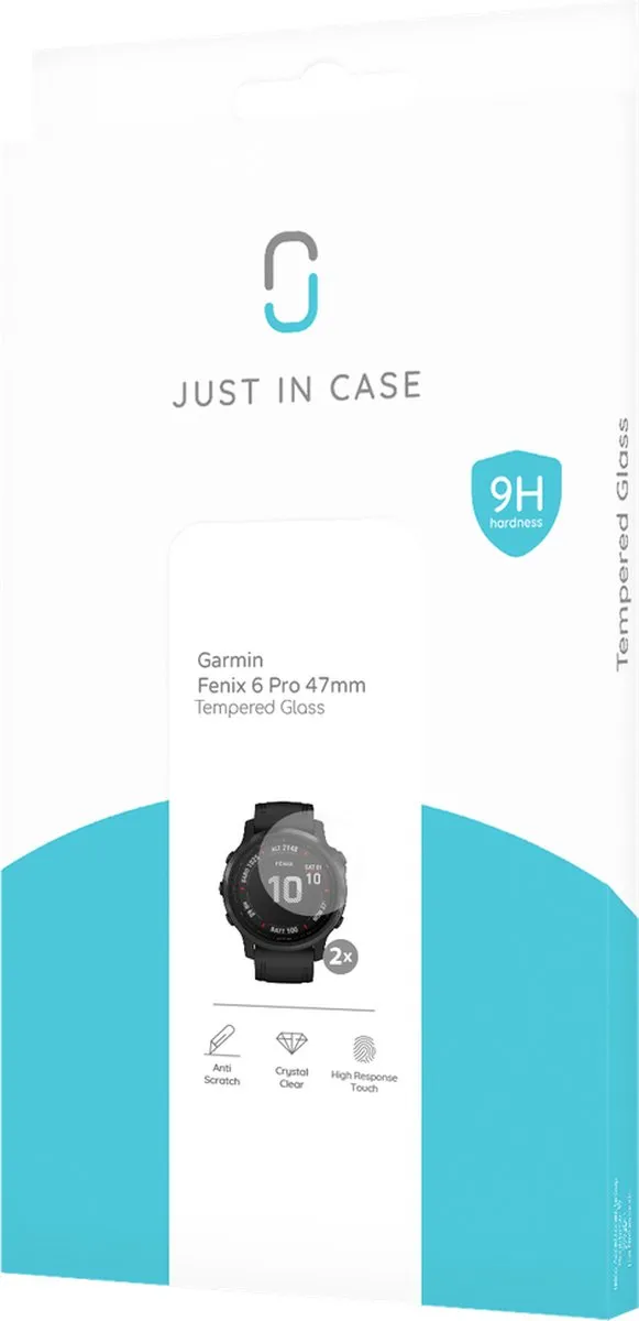 Just in Case Screenprotector Garmin Fenix 6 Pro 47mm - 2 Stuks