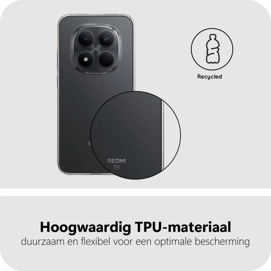 Just in Case Hoesje MXM2860KL0L - Xiaomi Redmi Note 15 Pro+ 5G - Transparant