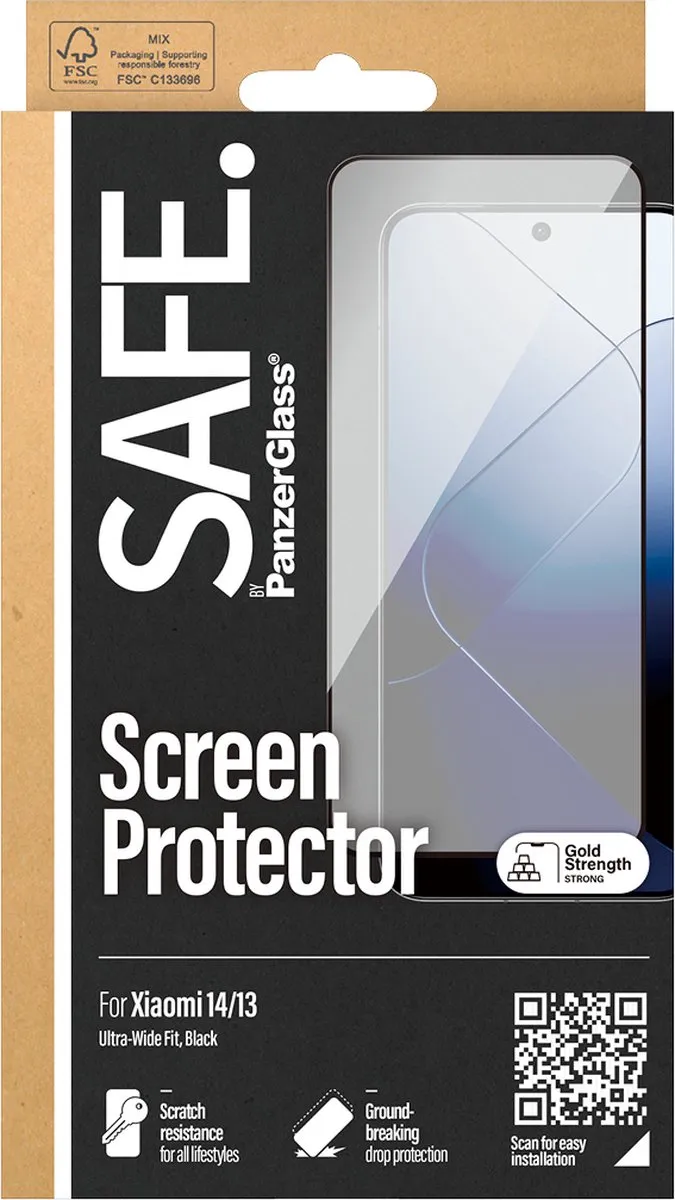 PanzerGlass SAFE. Xiaomi 13/14 Screen Protector - Doorzichtig