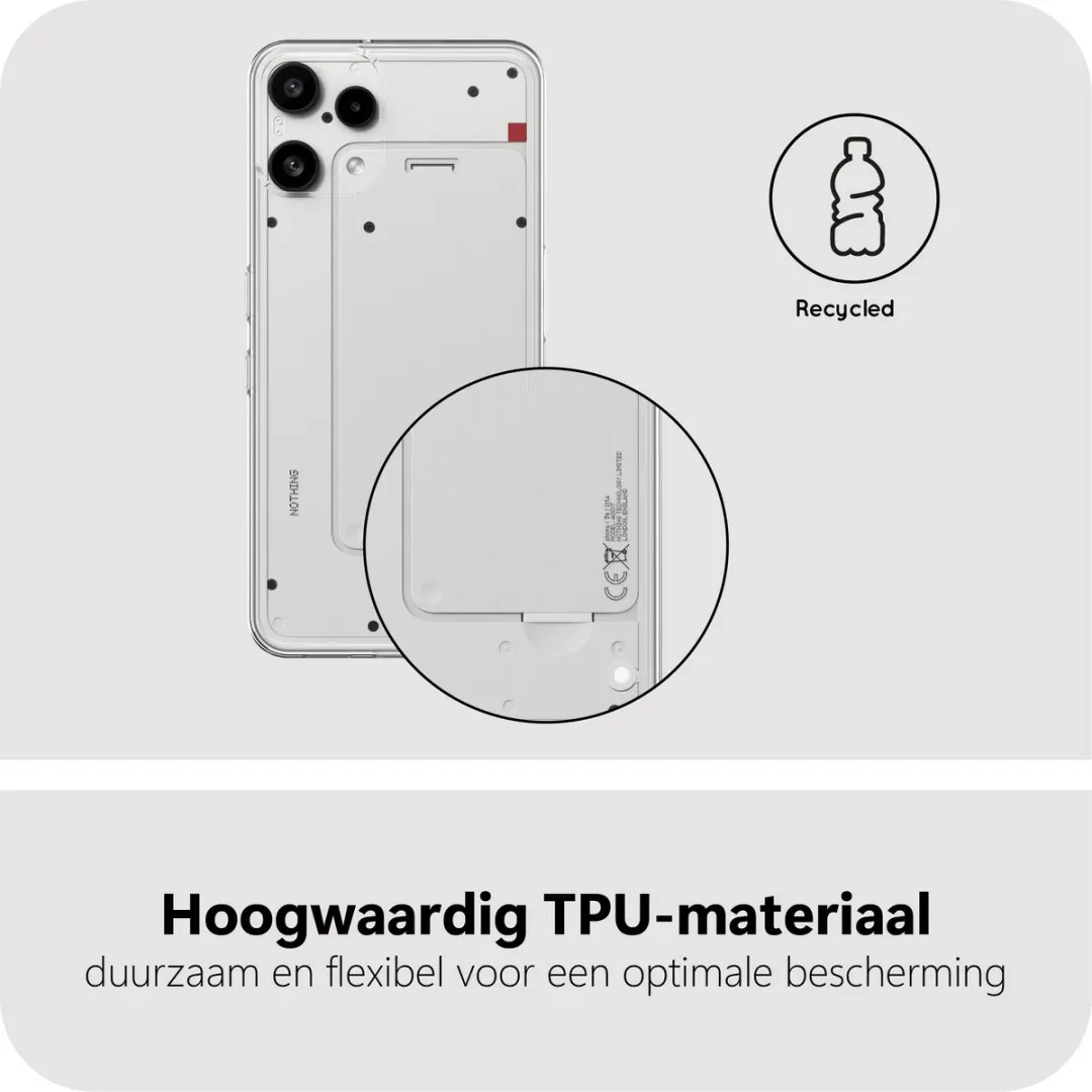 Just in Case Hoesje Nothing Phone (3a) Lite MNT2857KL0L - Transparant