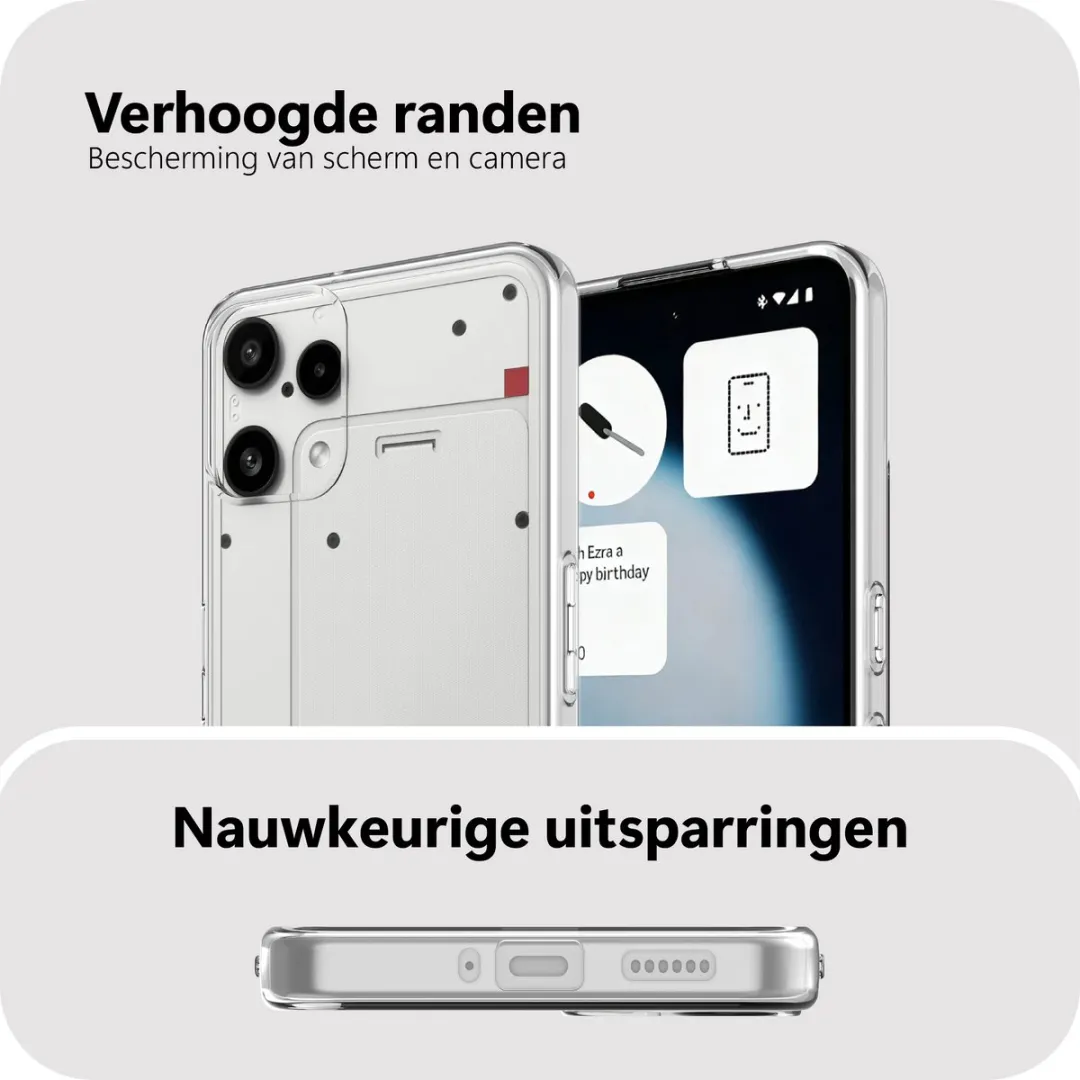 Just in Case Hoesje Nothing Phone (3a) Lite MNT2857KL0L - Transparant - afbeelding 6 van 6