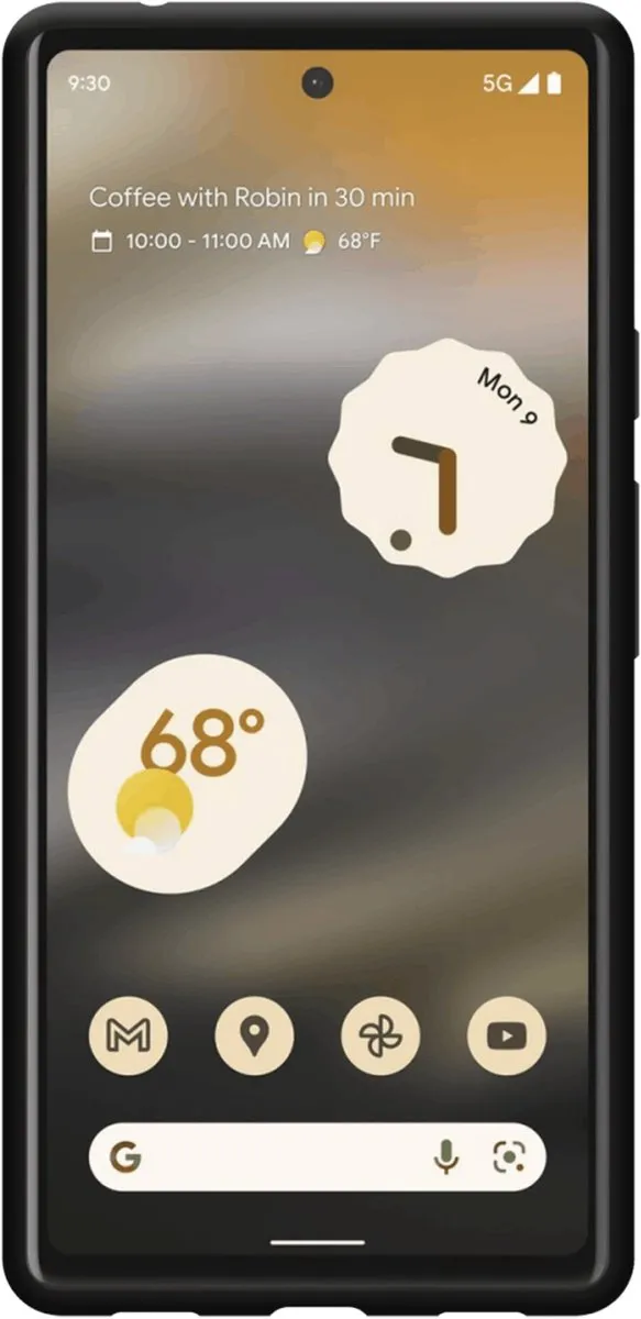 Just in Case Hoesje Google Pixel 6a Siliconen - Zwart - 4517534