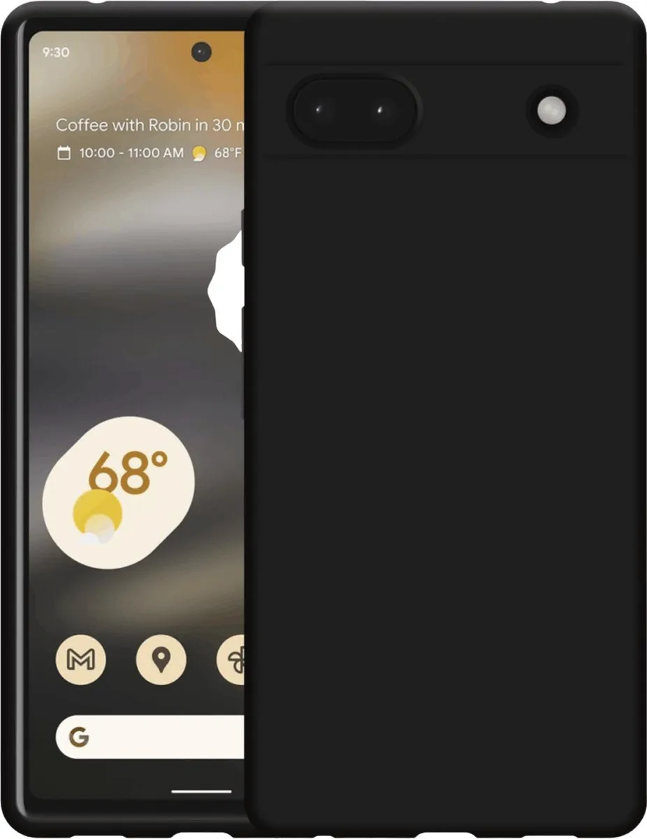 Just in Case Hoesje Google Pixel 6a Siliconen - Zwart - 4517534