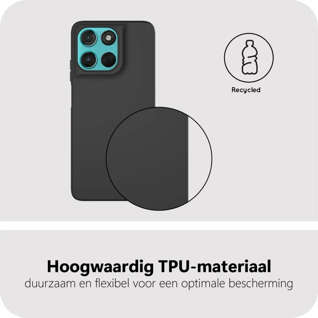 Just in Case Moto G57/G67 Power Hoesje met Koord - Zwart - afbeelding 6 van 6