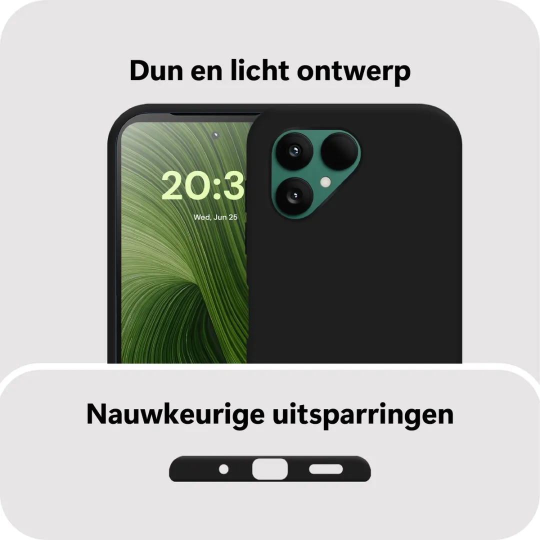 Just in Case Hoesje Fairphone 6 MFP2779KL1 - Siliconen - Zwart - afbeelding 6 van 6