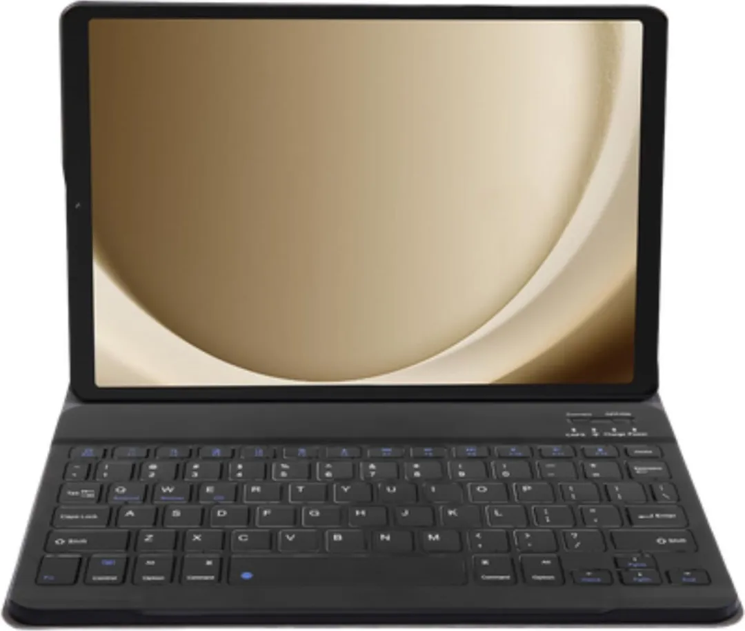 Just in Case 8312280 Tablethoes met Toetsenbord - Samsung Galaxy Tab A9 - Zwart