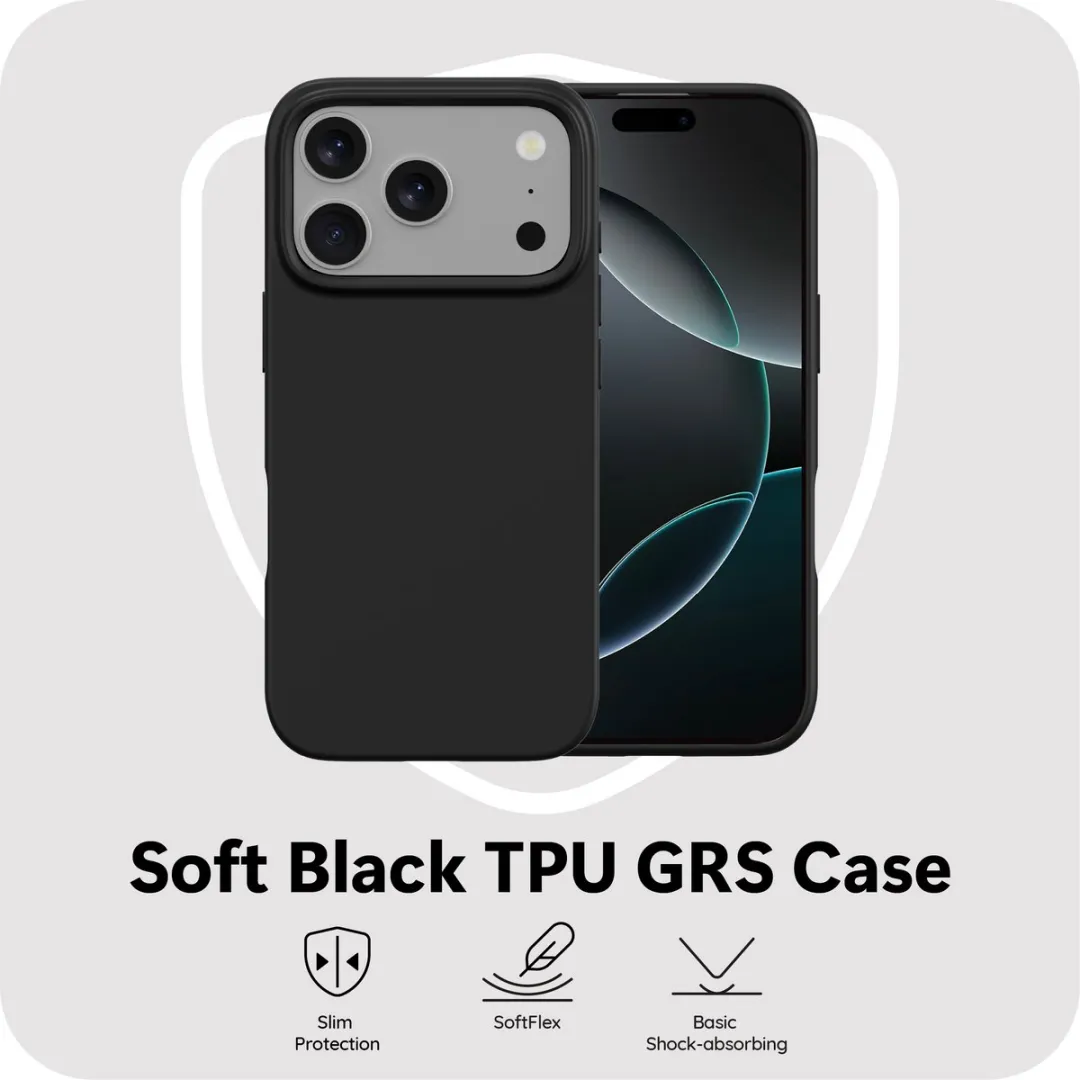 Just in Case MAP2763ZC1 iPhone 17 Pro Max Hoesje - Siliconen - Zwart