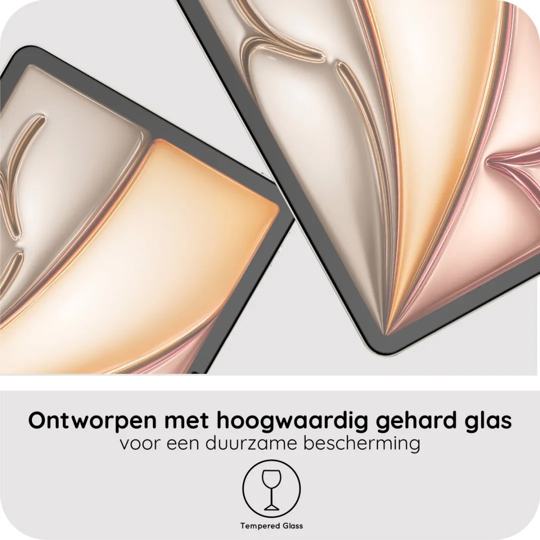 Just in Case Screenprotector iPad Air 11 Glas - 2 Stuks - Transparant