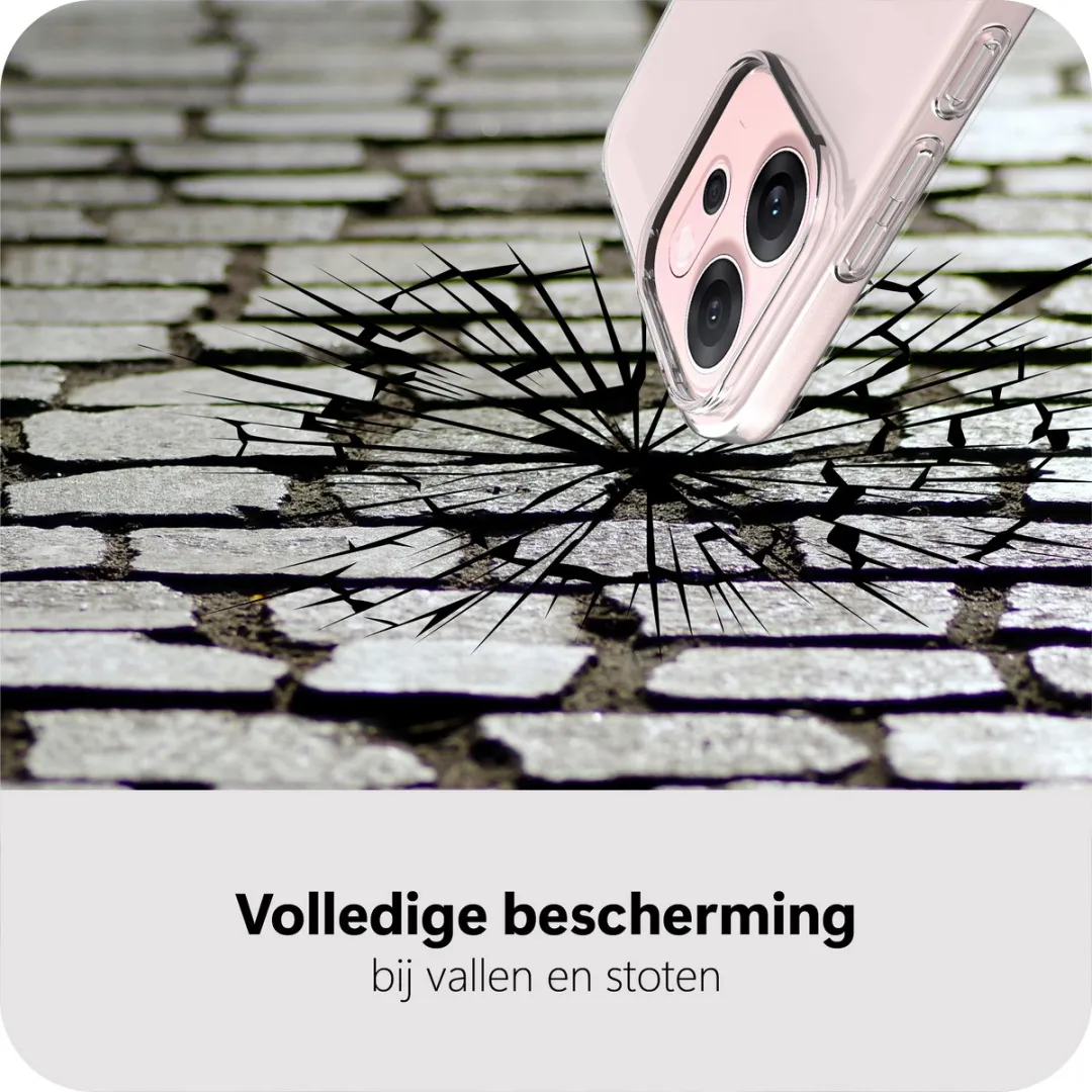 Just in Case Oppo Reno14 Siliconen Hoesje - MOO2807KL0 - Transparant