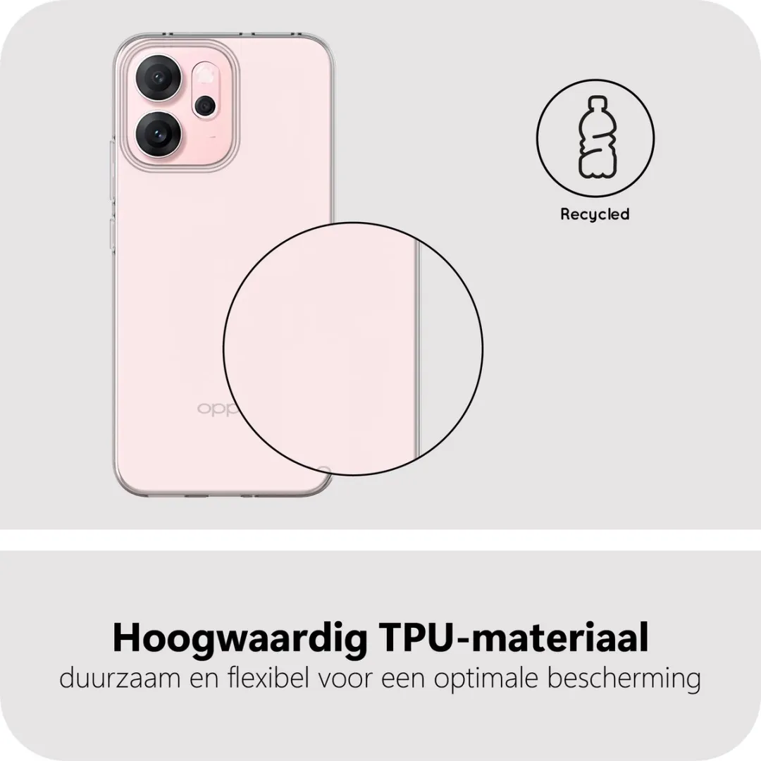 Just in Case Oppo Reno14 Siliconen Hoesje - MOO2807KL0 - Transparant