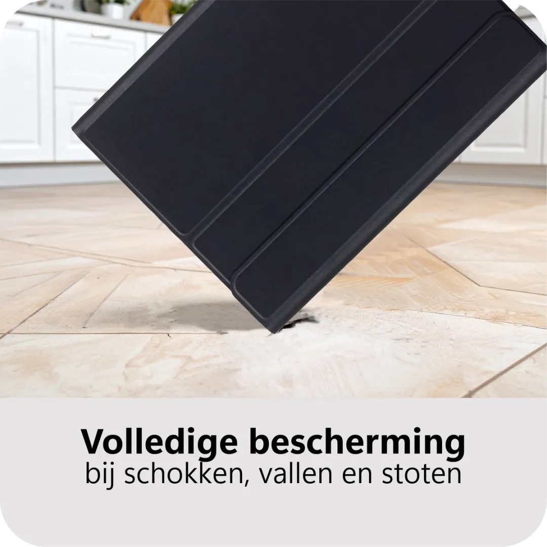 Just in Case TLE2839KB1QZ Tablethoes met Toetsenbord - Lenovo Idea Tab Plus 12" - Zwart