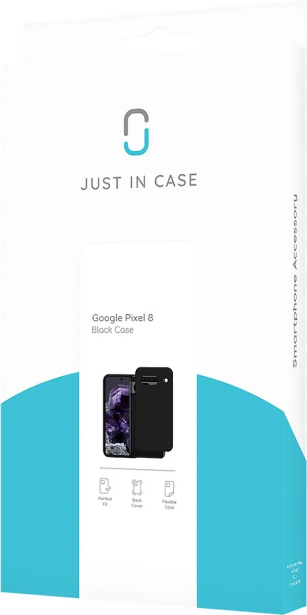 Just in Case Hoesje Google Pixel 8 Pro Siliconen - Zwart
