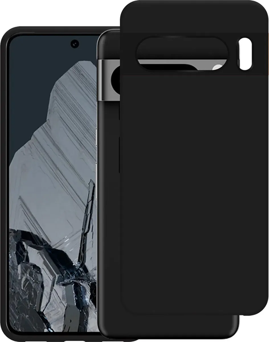 Just in Case Hoesje Google Pixel 8 Pro Siliconen - Zwart