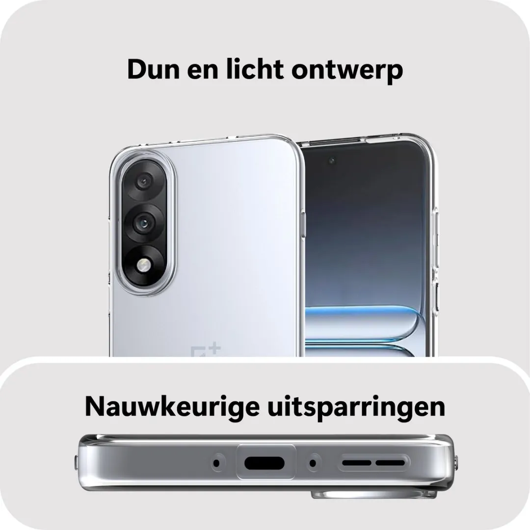 Just in Case Siliconen Hoesje OnePlus Nord 5 MON2783KL0 - Transparant