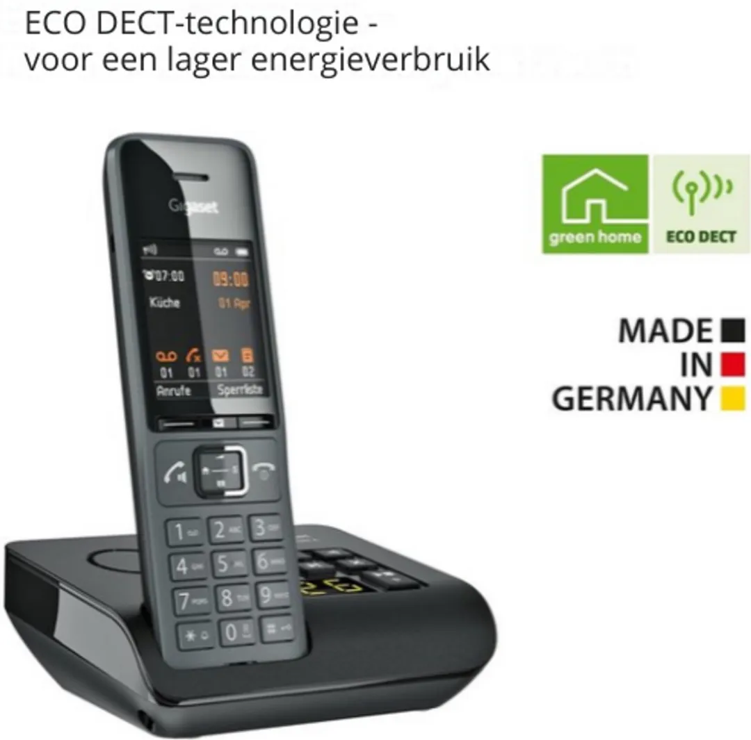 Gigaset 520A Trio DECT Telefoon - 3 Handsets - Zwart - afbeelding 5 van 5