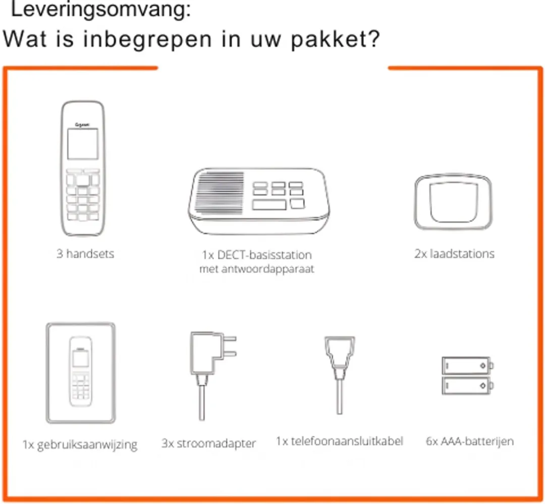 Gigaset 520A Trio DECT Telefoon - 3 Handsets - Zwart - afbeelding 3 van 5