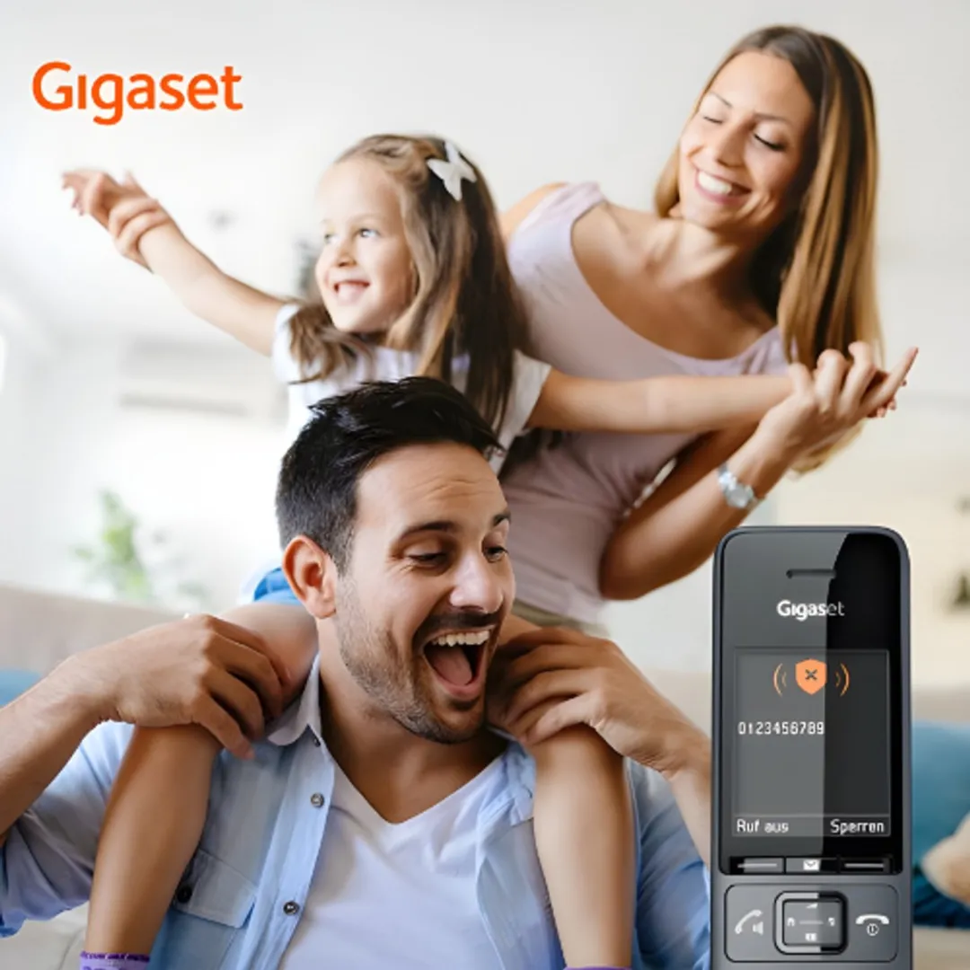 Gigaset 520A Trio DECT Telefoon - 3 Handsets - Zwart - afbeelding 4 van 5