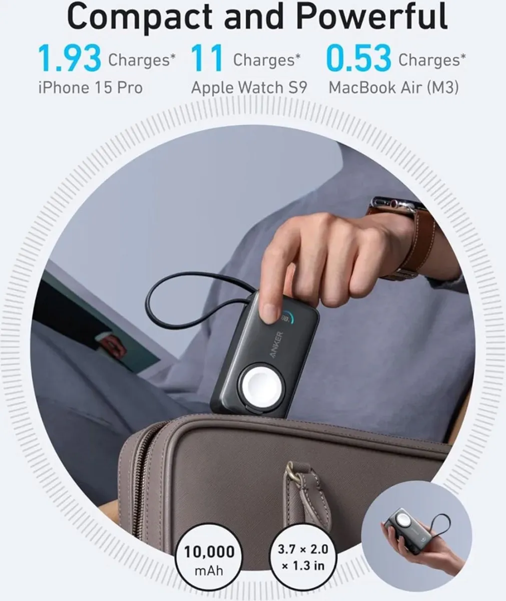 Anker MagGo Powerbank A1657011 - 10.000mAh - 30W - Zwart