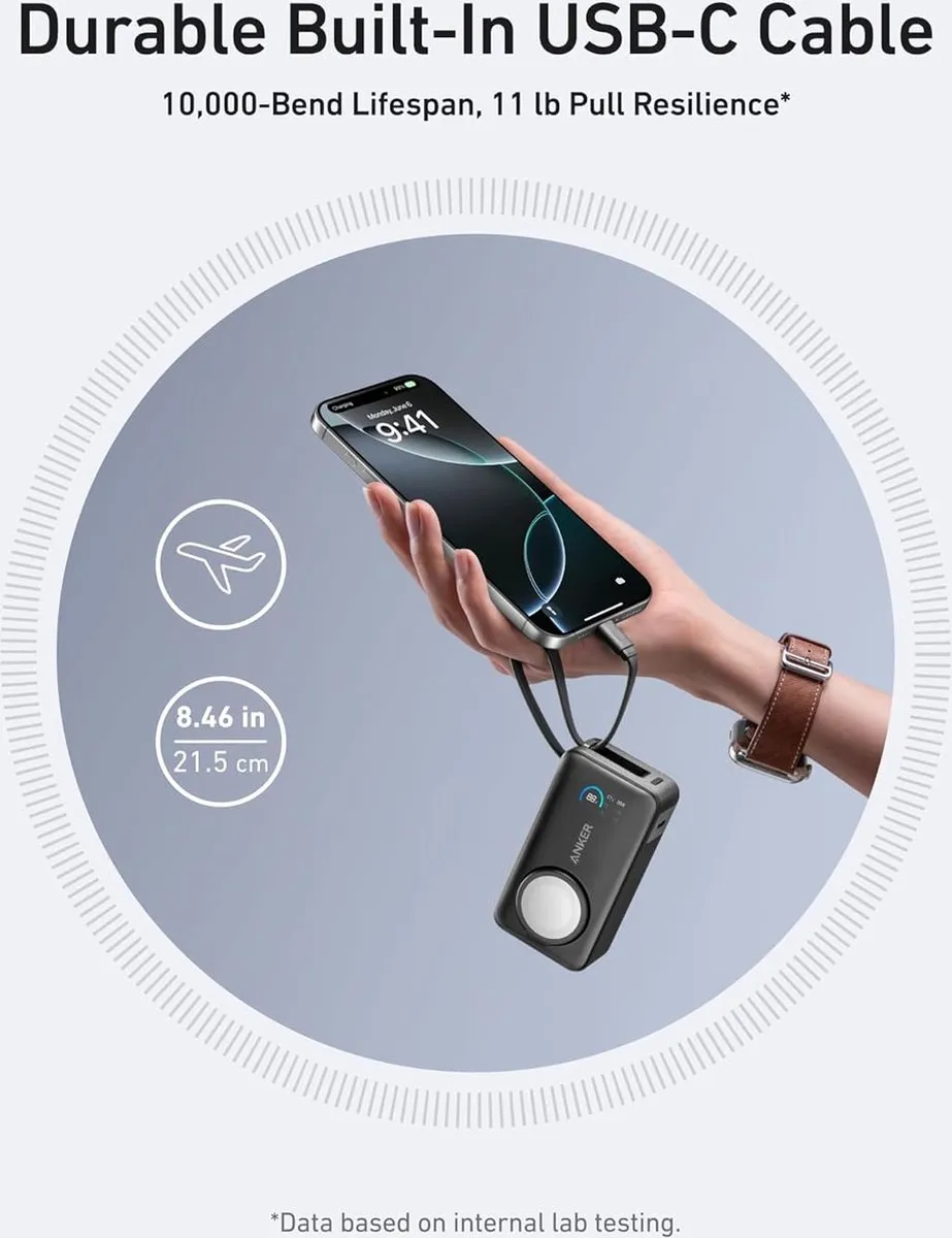 Anker MagGo Powerbank A1657011 - 10.000mAh - 30W - Zwart