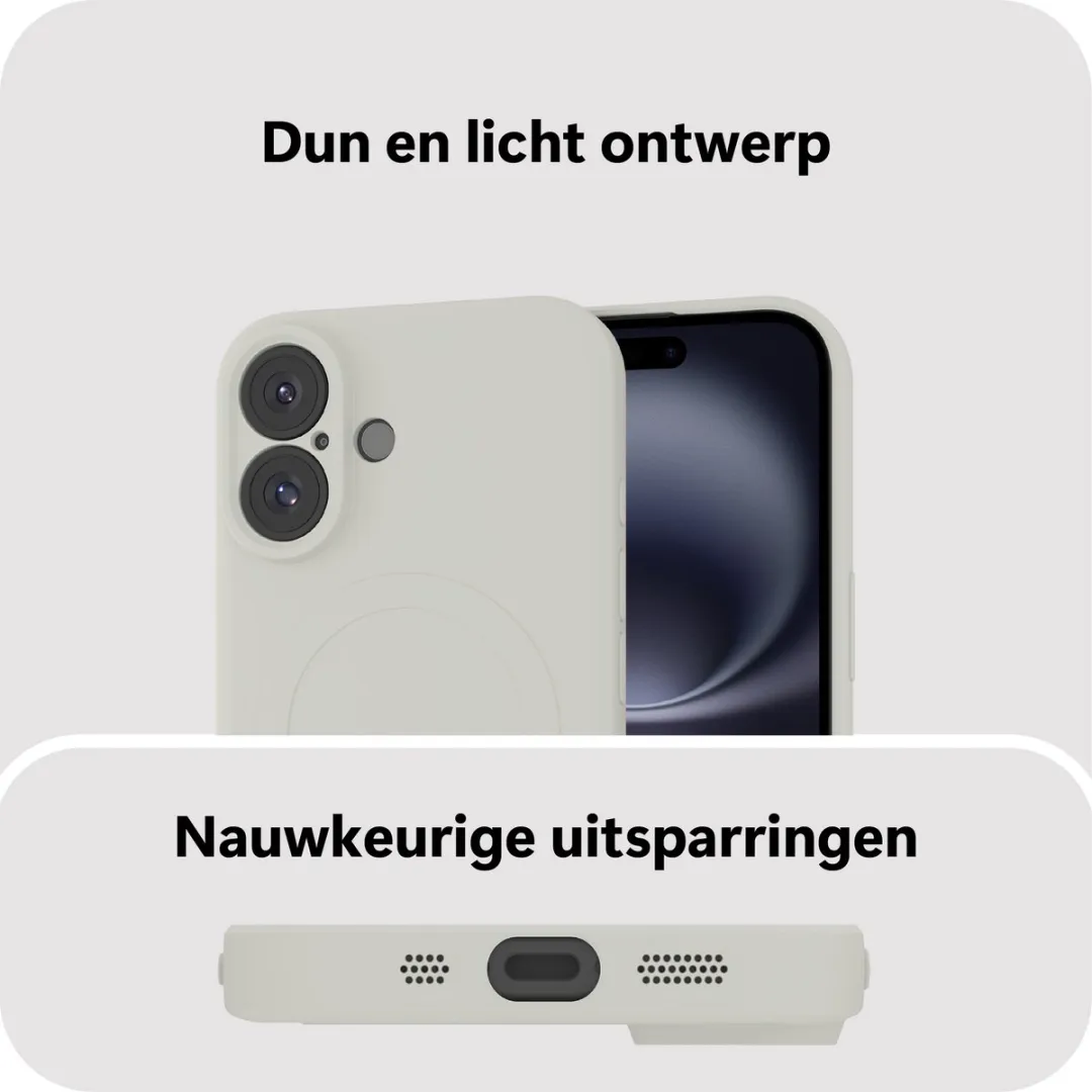 Just in Case iPhone 16 Hoesje Ivory - 8332431