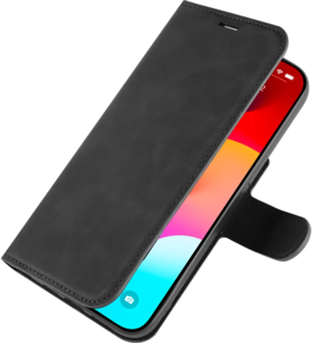 Just in Case iPhone 15 Plus Hoesje 8310811 - Pasjeshouder 4 Stuks - Zwart