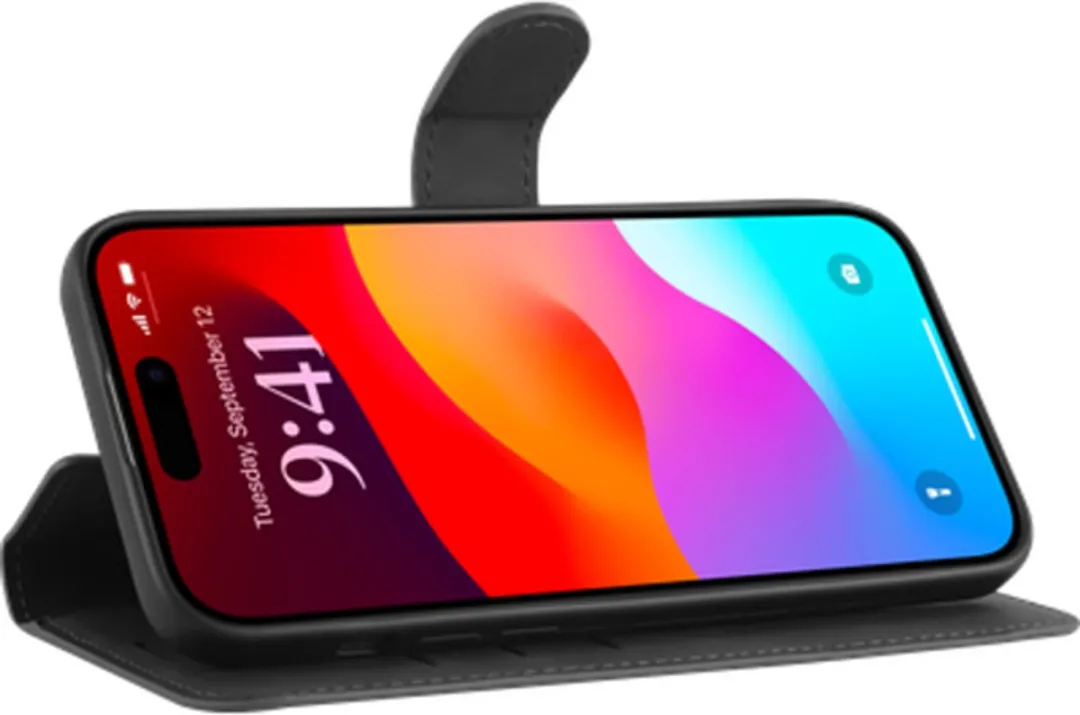 Just in Case iPhone 15 Plus Hoesje 8310811 - Pasjeshouder 4 Stuks - Zwart