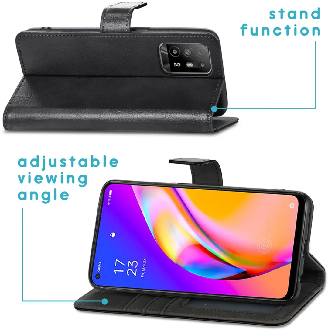 Imoshion Hoesje Oppo A94 5G - 3 Pasjes - Zwart