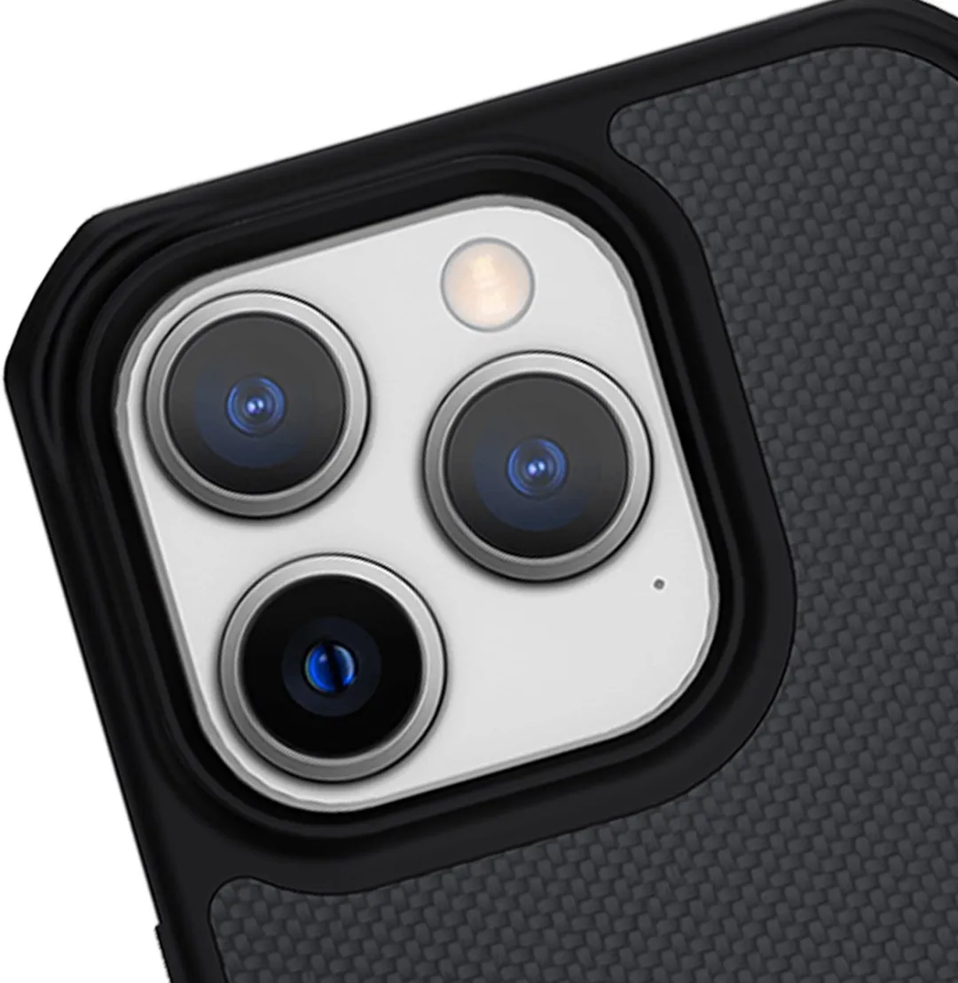 Itskins Ballistisch Nylon iPhone 14 Pro Hoesje - Zwart ITBALNYLIP14PBK