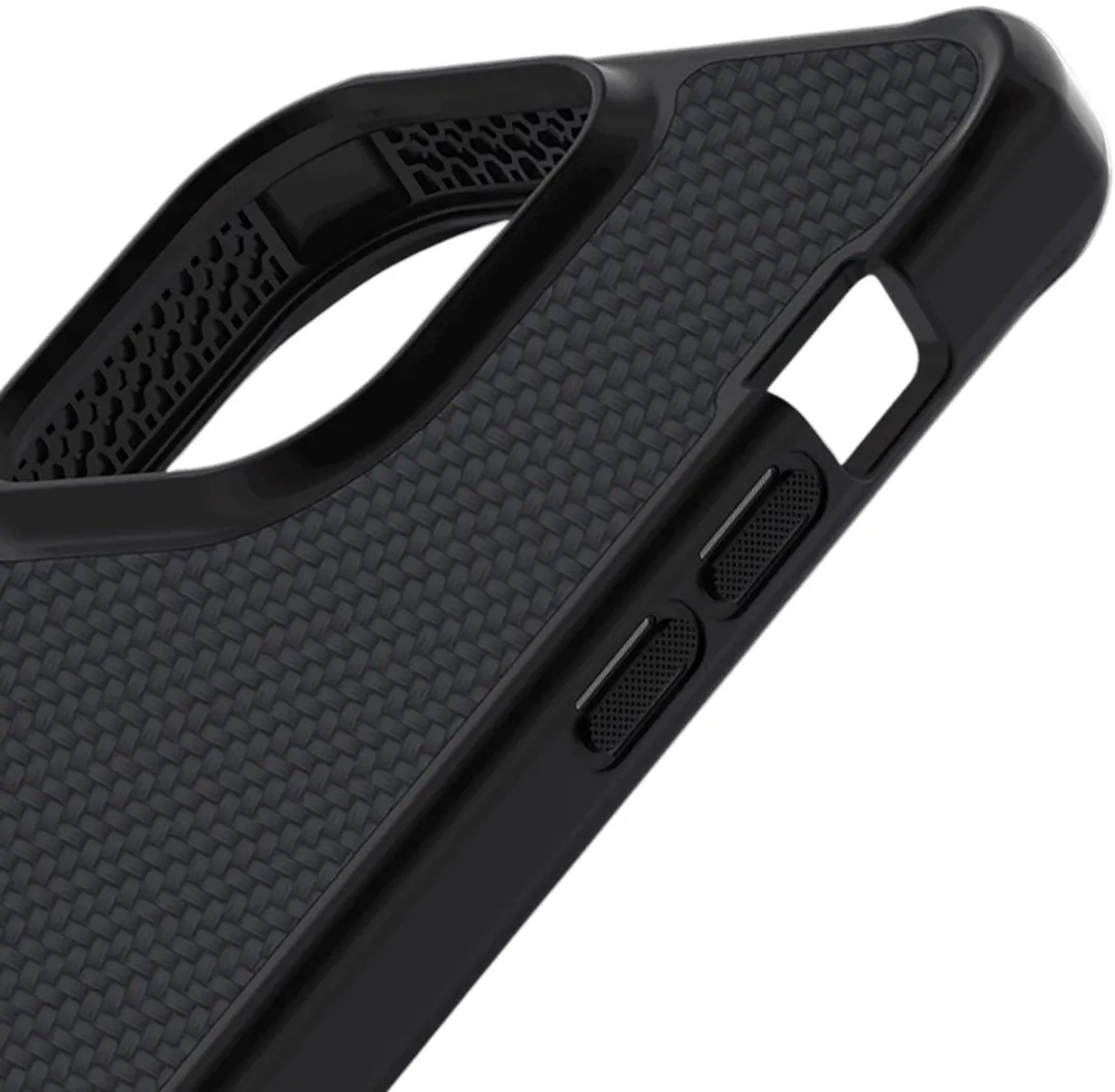 Itskins Ballistisch Nylon iPhone 14 Pro Hoesje - Zwart ITBALNYLIP14PBK