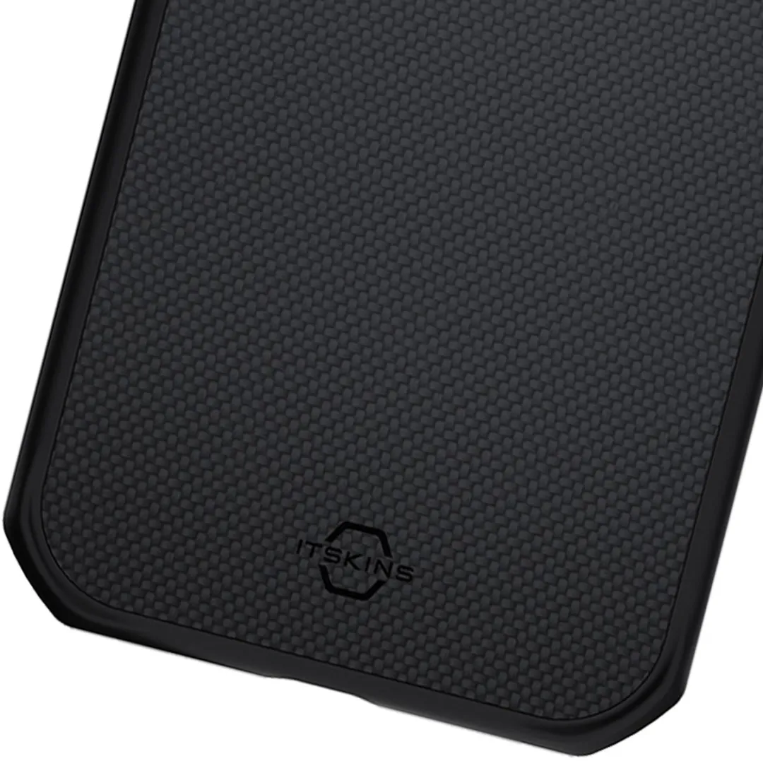 Itskins Ballistisch Nylon iPhone 14 Pro Hoesje - Zwart ITBALNYLIP14PBK