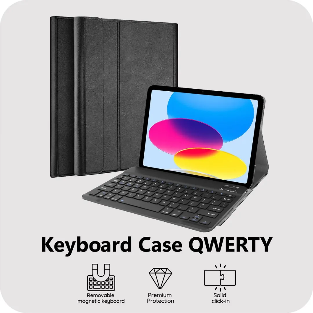 Just in Case TAP2733KB1PT Tablethoes met Toetsenbord - iPad 10.9" - Zwart