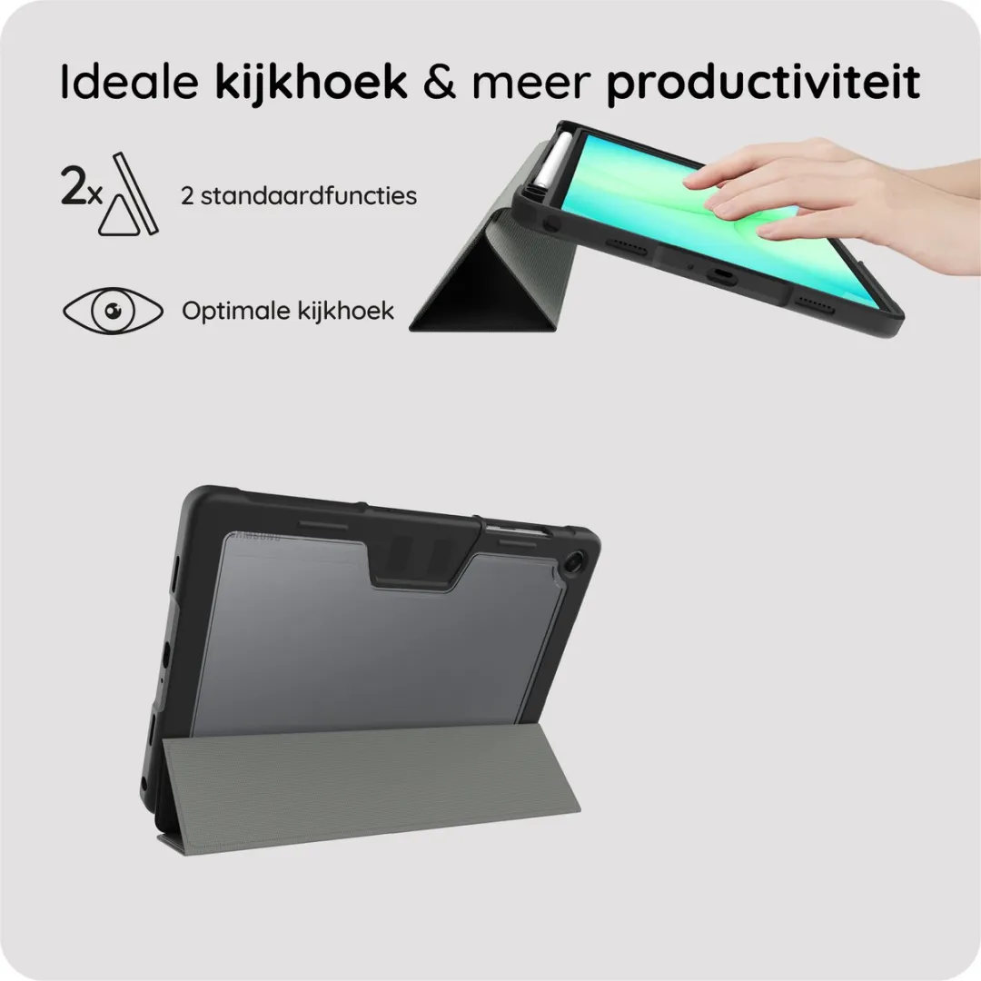 Just in Case TSA2813MT1 Tablethoes - Samsung Galaxy Tab A11/A9 Plus - Zwart