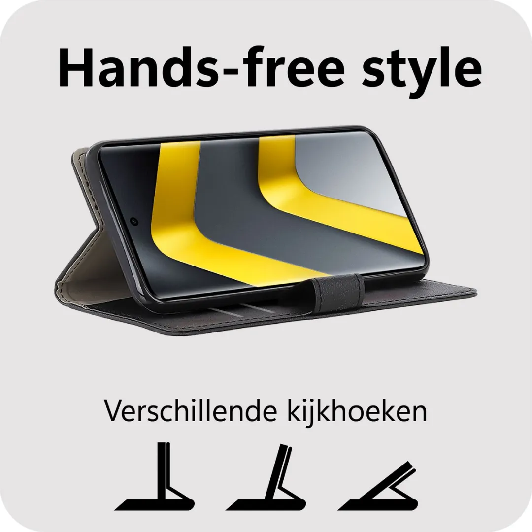 Just in Case Bookcase Classic Hoesje Xiaomi Redmi Note 15 Pro+ - Zwart