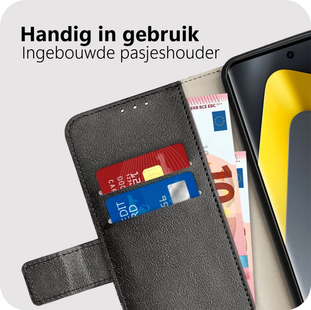 Just in Case Bookcase Classic Hoesje Xiaomi Redmi Note 15 Pro+ - Zwart