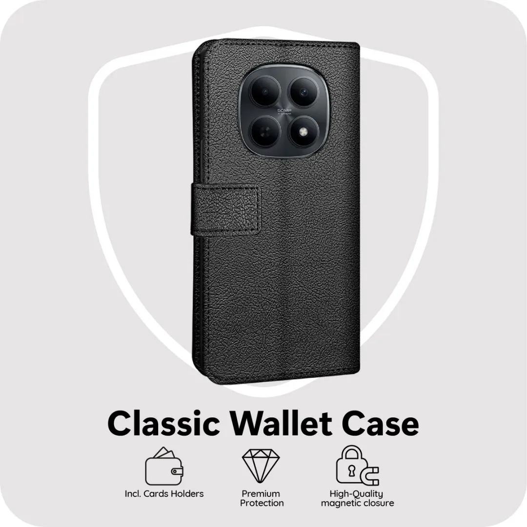 Just in Case Bookcase Classic Hoesje Xiaomi Redmi Note 15 Pro+ - Zwart