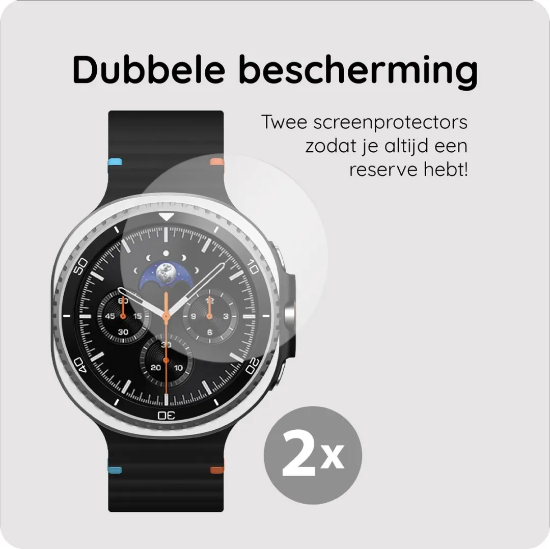 Just in Case Screenprotector Samsung Galaxy Watch 8 44mm - 2 Stuks
