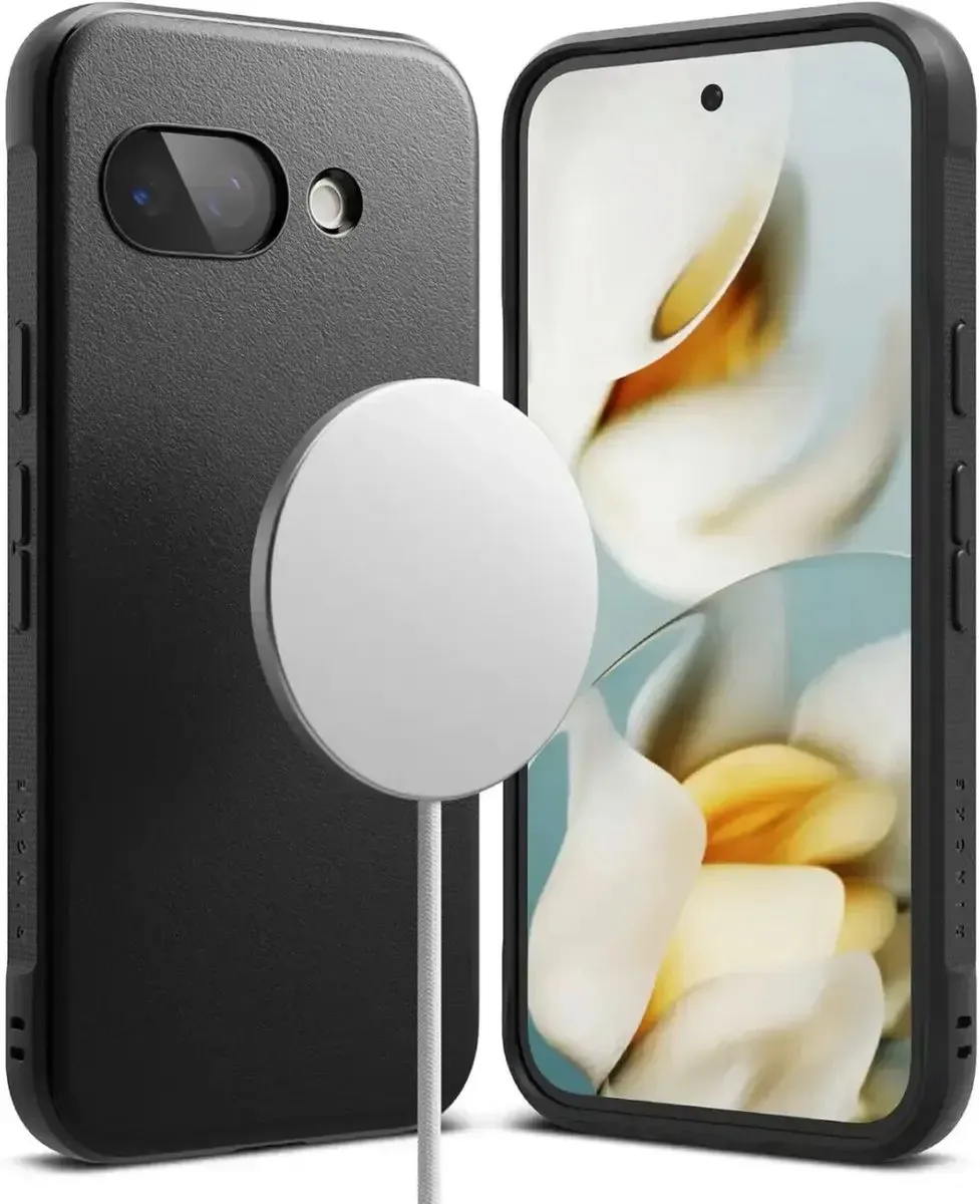 Ringke Onyx Magnetic Hoesje Google Pixel 9a - MagSafe/Qi2 - Zwart