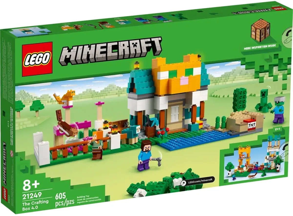 LEGO Minecraft De Crafting-box 4.0 21249 - 605 Stukken