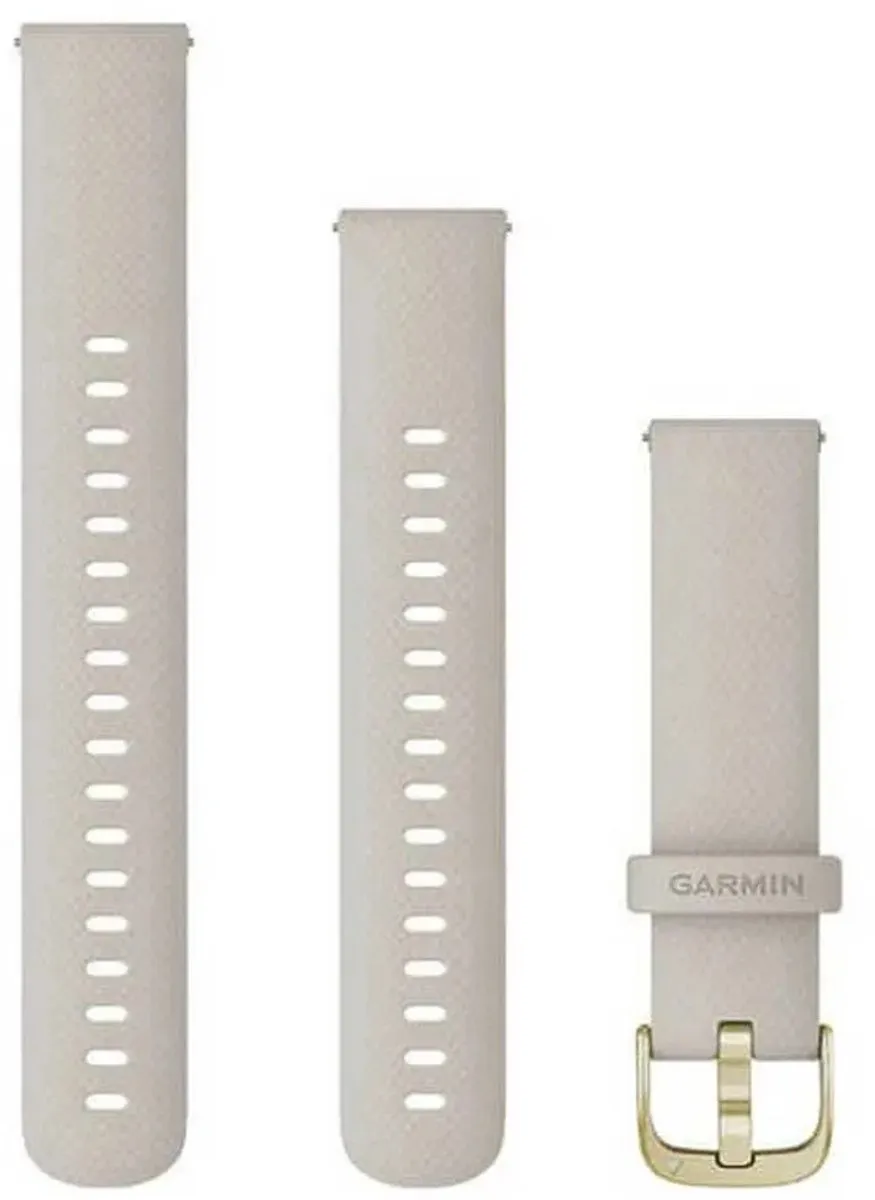 Garmin Venu 2s Siliconen Bandje 18mm - Light Sand/Gold