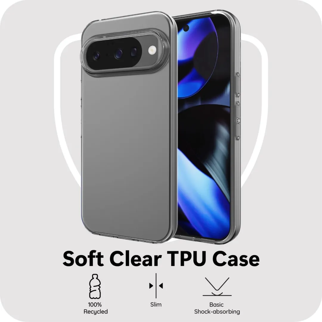 Just in Case Google Pixel 10/10 Pro Siliconen Hoesje - Transparant MGO2780KL0 - afbeelding 6 van 6
