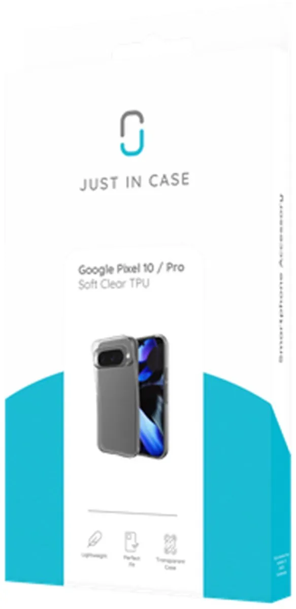 Just in Case Google Pixel 10/10 Pro Siliconen Hoesje - Transparant MGO2780KL0