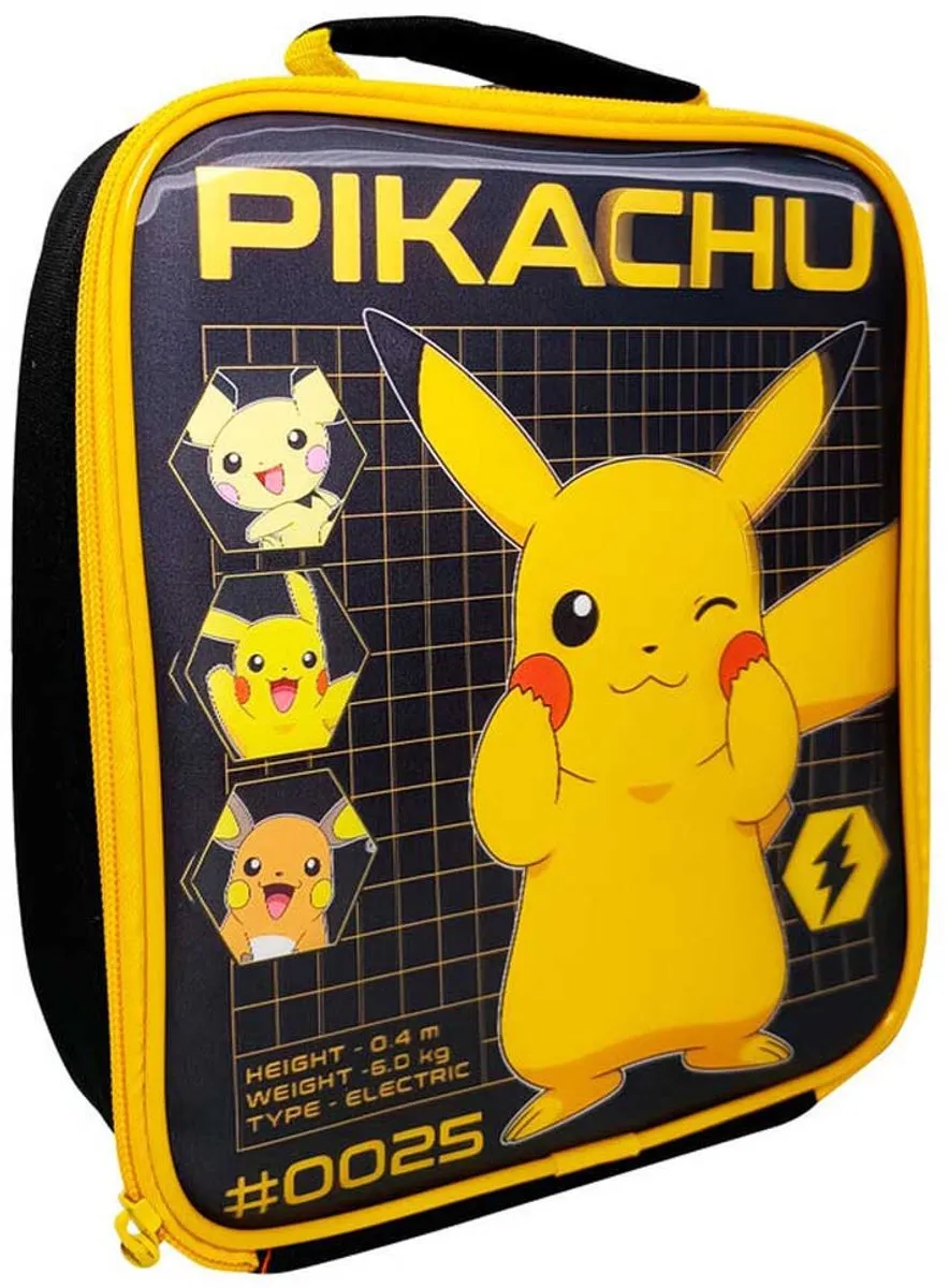 Pokémon Lunchtas met drinkfleshouder Pikachu - Isolerend - Multi Color