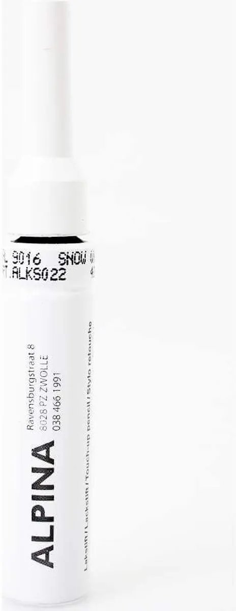 Alpina Lakstift Traffic White RAL9016