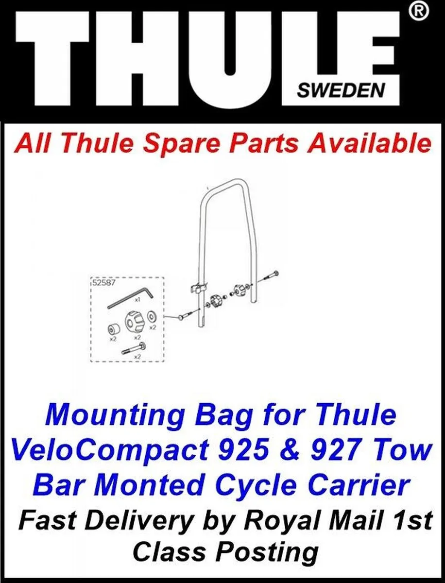 Thule Close Arch Arms 926/927 Reserveonderdeel - Zilver - afbeelding 2 van 4