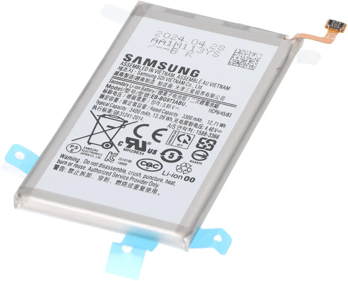 Huawei P30 Originele Batterij HB436380ECW - 3650mAh - Zwart