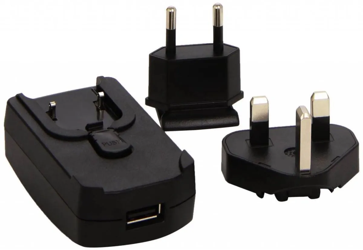 Garmin 010-11478-05 Stopcontactadapater Kit - micro/mini USB - Zwart