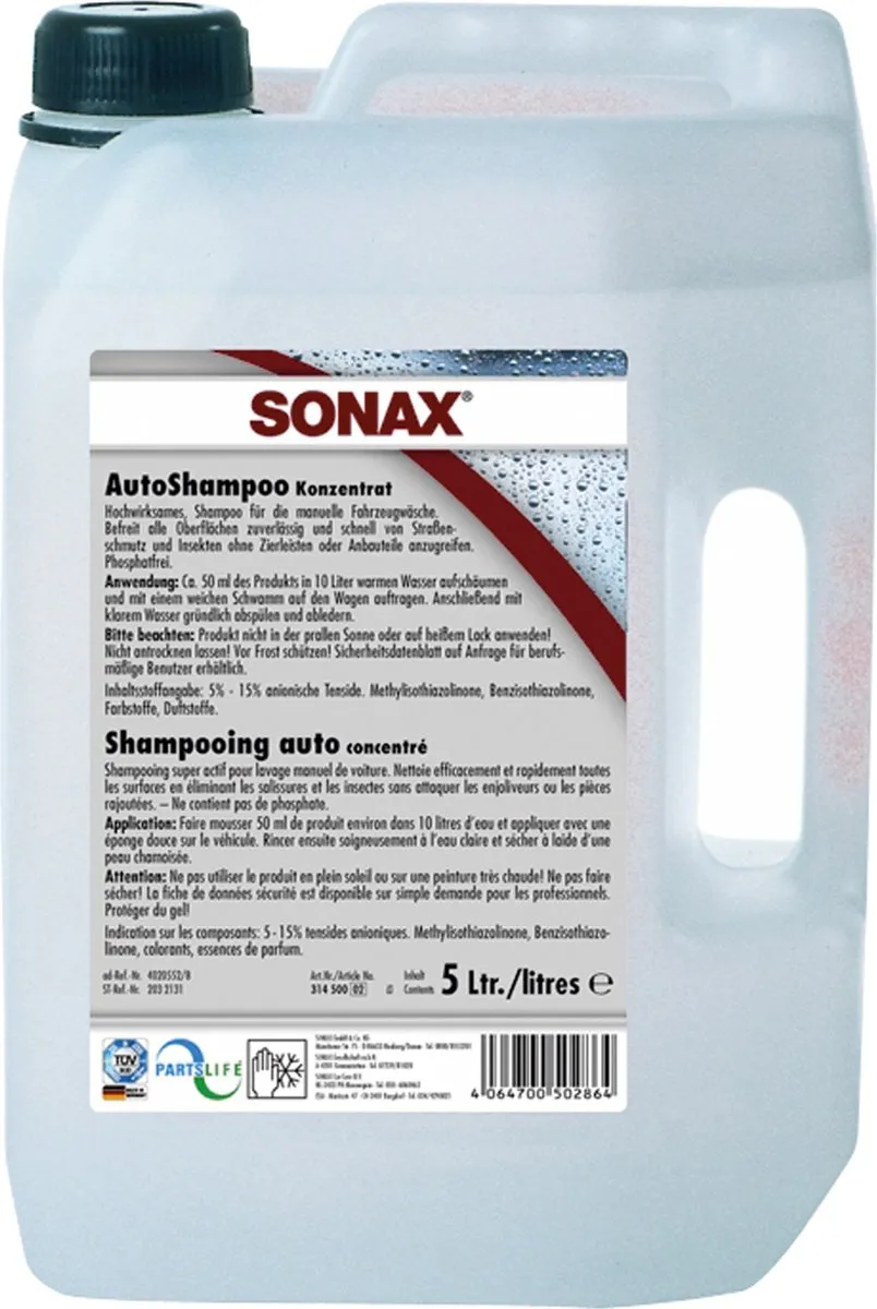 Sonax Autoshampoo 5L